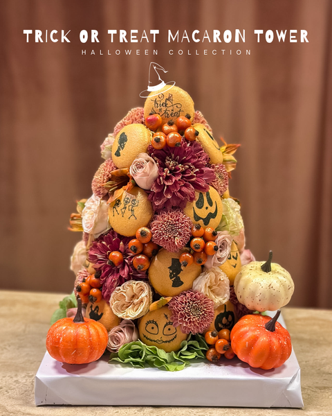 "Trick or Treat" Halloween Makaron Kulesi