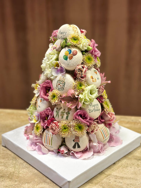 "Happy Birthday" Makaron Kulesi