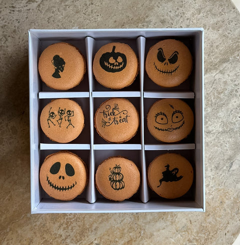 "Halloween" Baskılı Makaron Kutusu