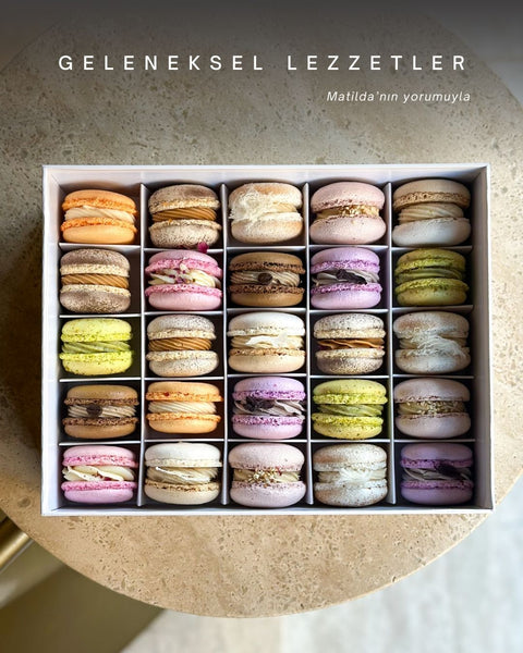 Geleneksel Lezzetler Makaron Kutusu 25li