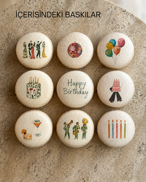 "Happy Birthday" Makaron Kulesi